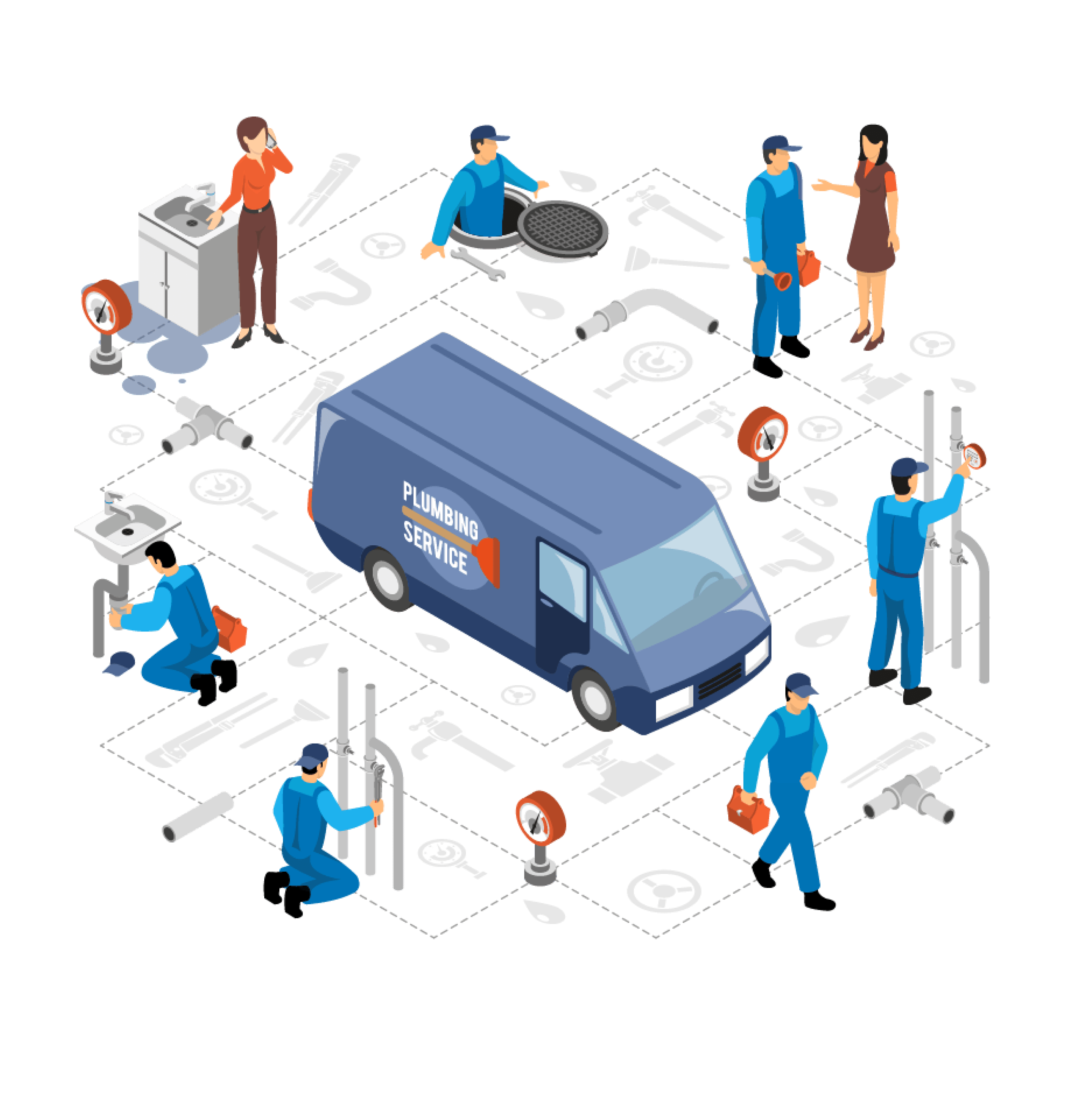 Konzept Rohr Cleaner Rohrreinigung
