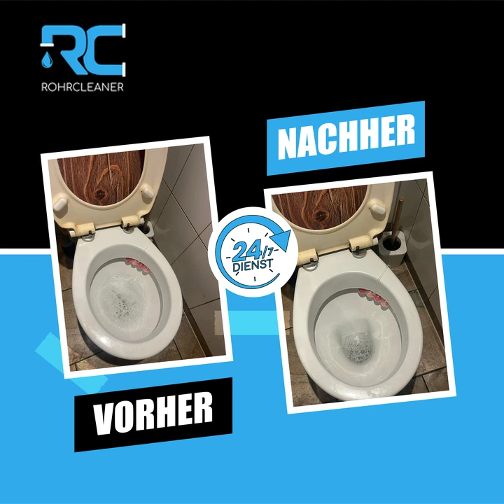 Rohrreinigung einer verstopften Toilette in Düsseldorf